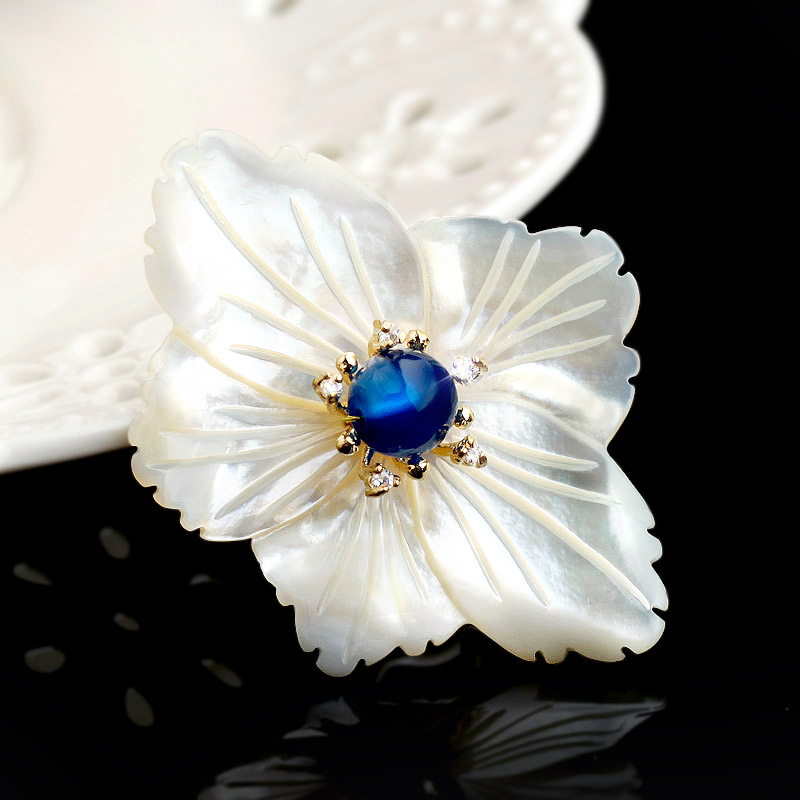 Broche femme SPECIAL en Nacre - Ref 1187788 Image 4