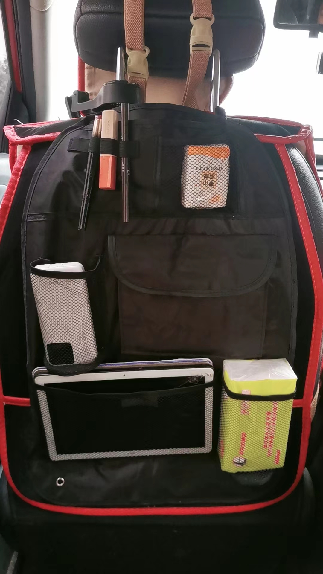 新款轻便时尚休闲汽车座椅后背收纳袋挂袋储物置物架多功能百搭