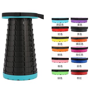 折叠户外调节收缩座椅火车凳三代 伸缩椅网红便携拉伸升降创意同款
