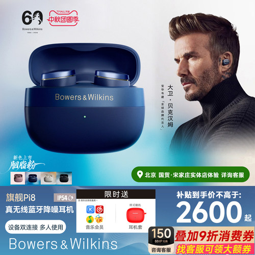 宝华韦健真无线蓝牙降噪耳机Pi8