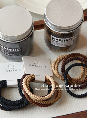 韩国新款简约发绳基础耐用发圈粗头绳女百搭黑色皮筋扎头发橡皮筋