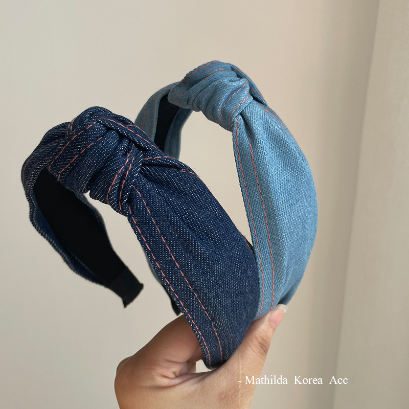 夏天发饰ins打结宽边头箍东大门