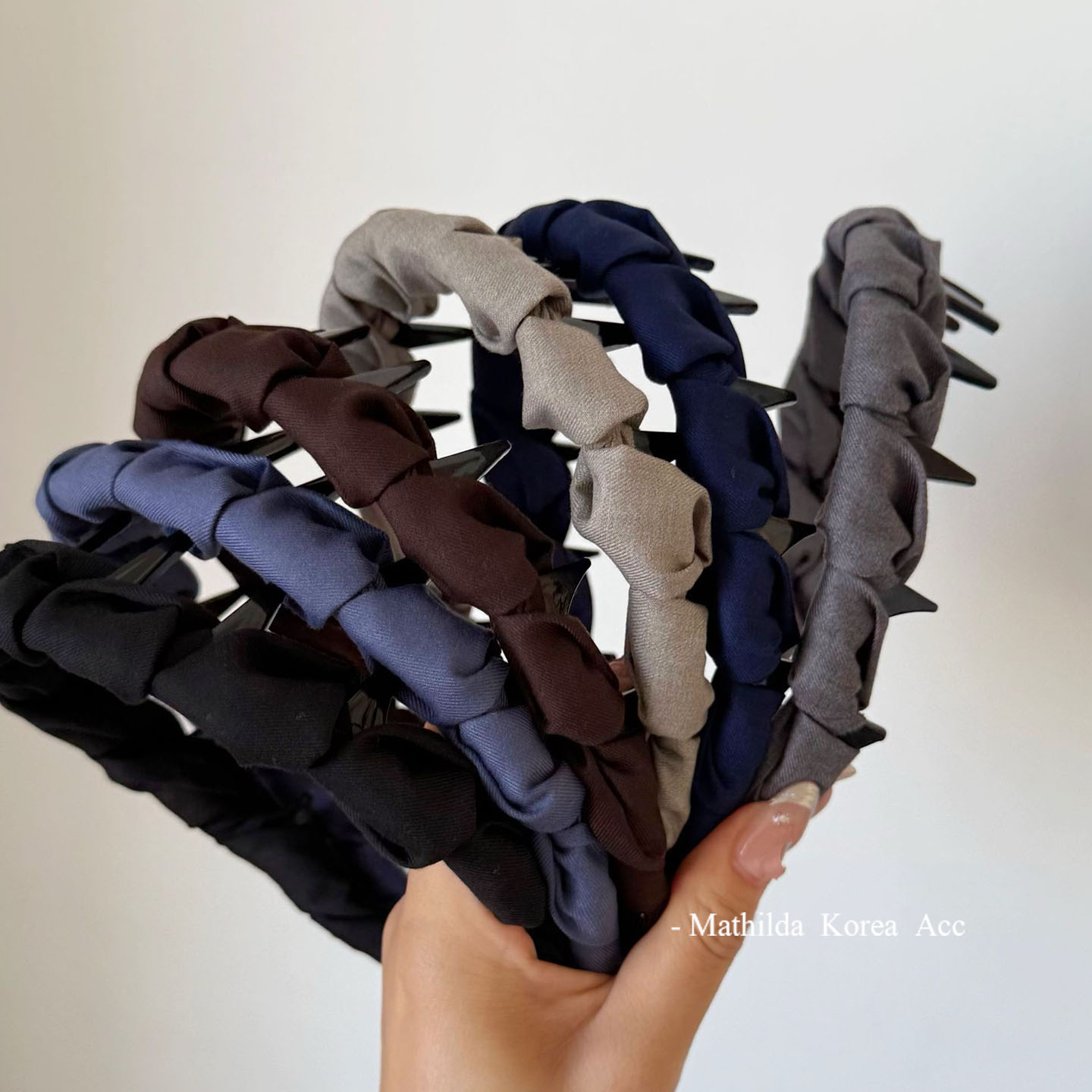 韩国西装面料缠绕带齿发箍