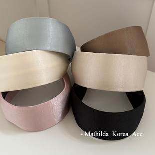 夏季 光丝缎面宽边发箍2025小众日常通勤感百搭头箍高级温柔风 新款