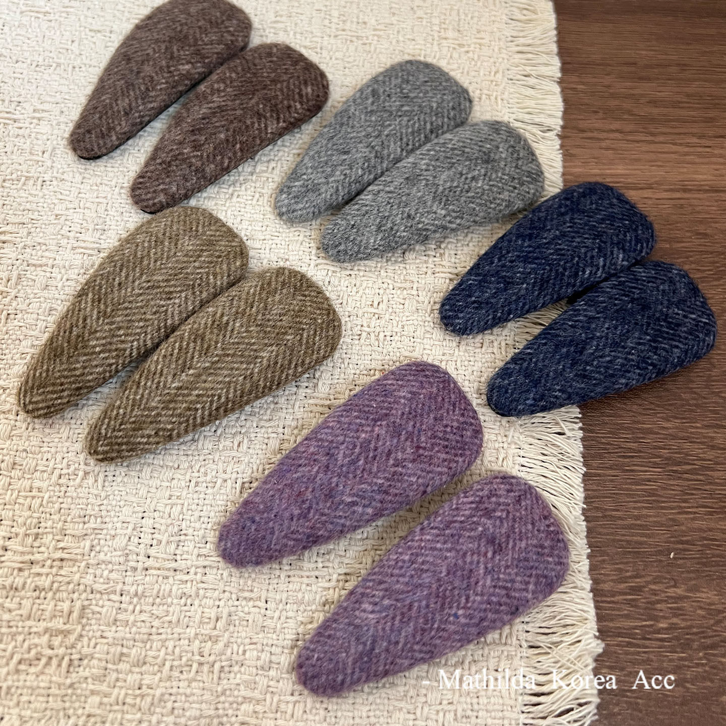 复古韩国三角毛呢发夹韩版高级感毛绒刘海夹侧边bb夹后脑勺碎发卡,饰品/流行首饰/时尚饰品新,发饰,淘宝优惠券,粉丝福利购,淘宝优惠卷