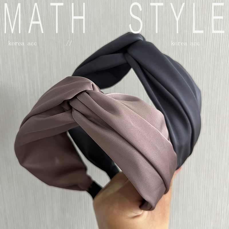 软糯仿皮中间交叉百搭发箍头箍