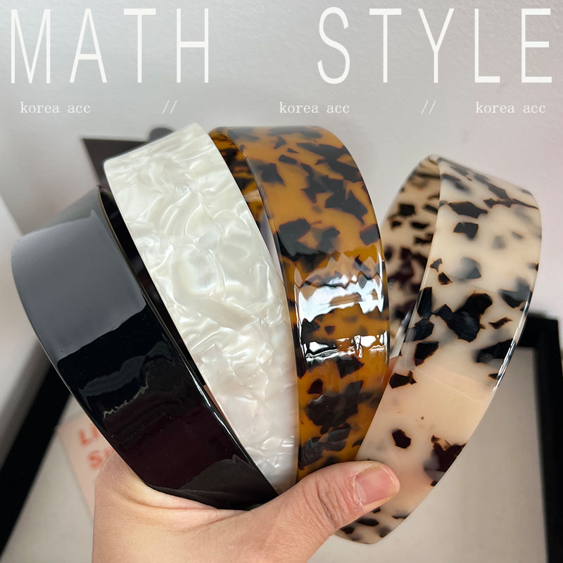 优雅复古经典玳瑁色宽边发箍加厚