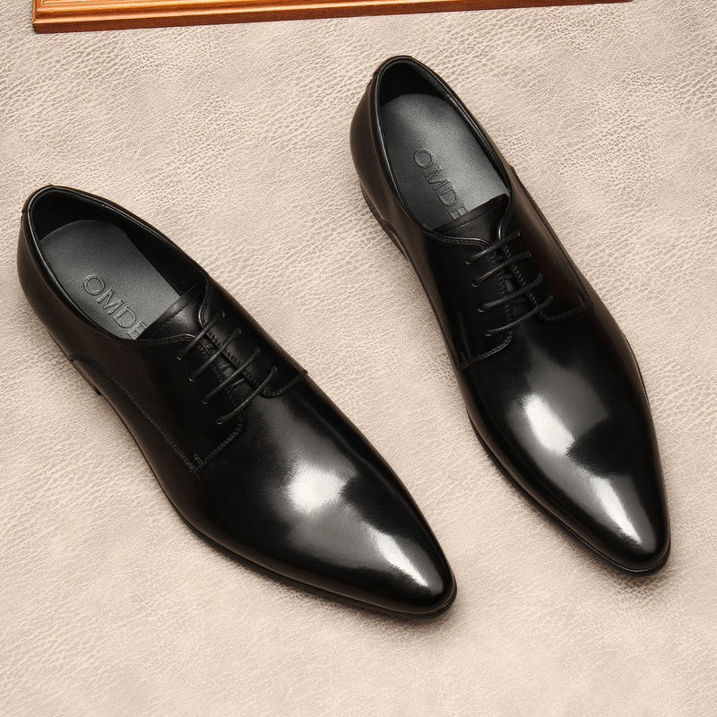 秋季新款商务风时尚潮流修身皮鞋