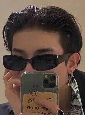 美伢ins男嘻哈港荧光太阳眼镜