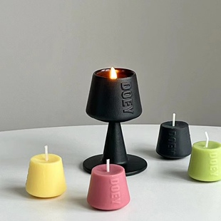 乐高酒杯香氛 doey微醺蜡烛礼盒艺术高颜值小众男友女友礼物暖房