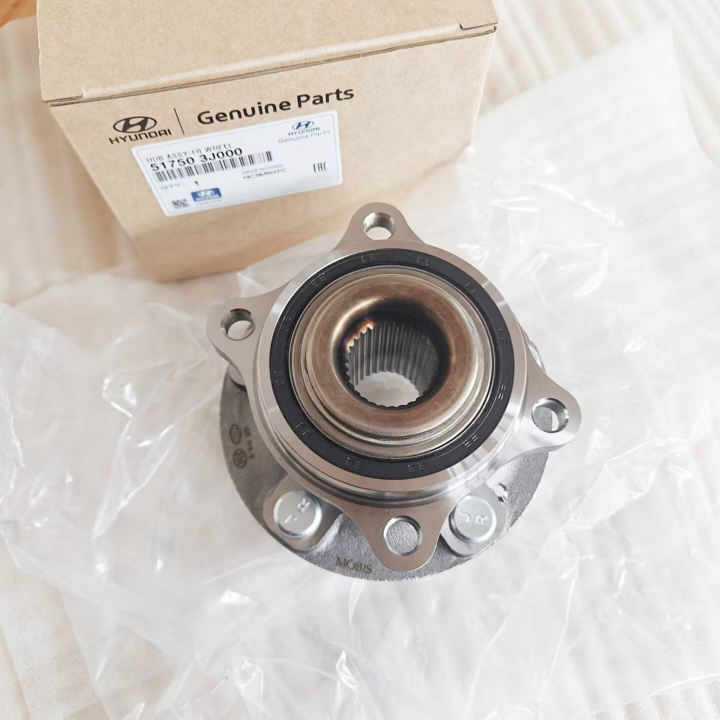 现代新胜达维拉克斯索九新途胜新IX35前轮轴承前轮轴头轮毂轴乘头