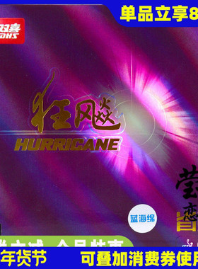 莹恋 DHS红双喜22号蓝海绵省狂飙3省套省狂3三乒乓球胶皮球拍套胶