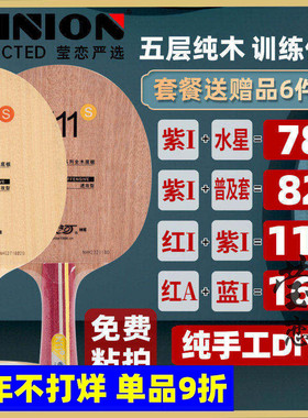 莹恋 银河N10N11套餐纯木乒乓球底板球拍N-12初学者学生用961正品