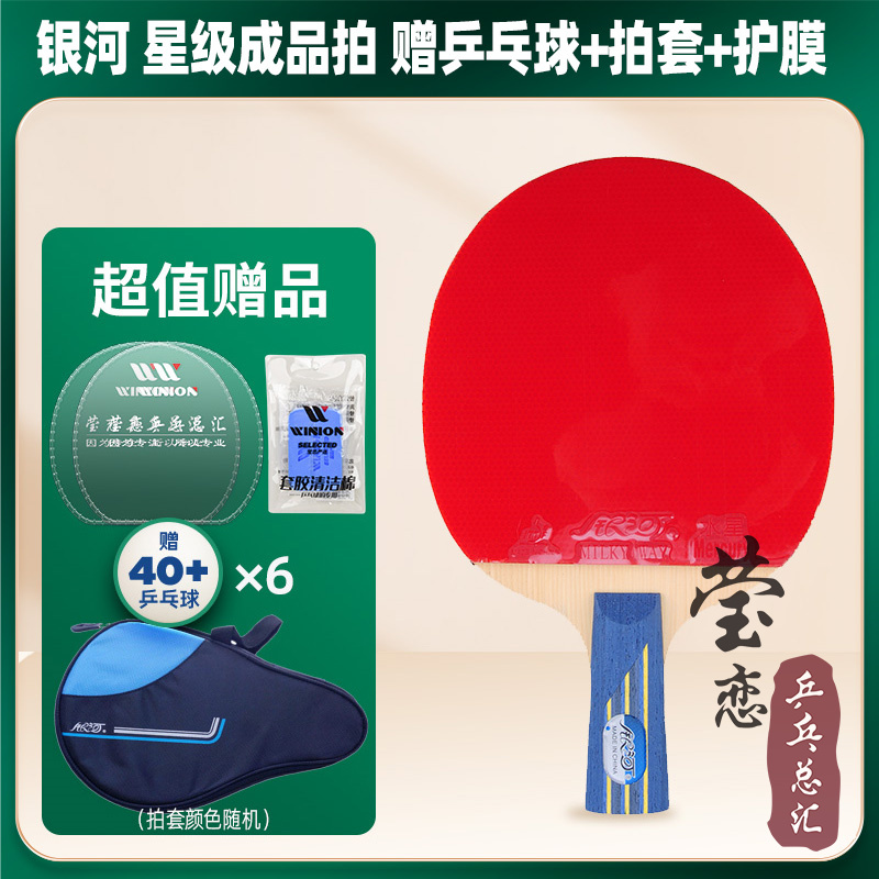银河莹恋1只专业级七星乒乓球拍