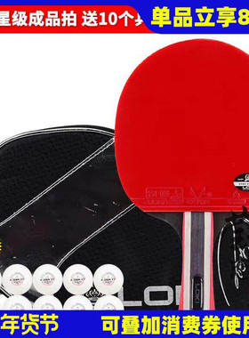 莹恋雷神LOKI乒乓球拍二星三星四星2 3 4星ppq兵乓球成品拍训练型