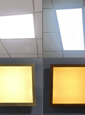 遮光片集成吊顶LED灯平板灯柔光防刺眼厨房卫生间办公室吸顶灯罩