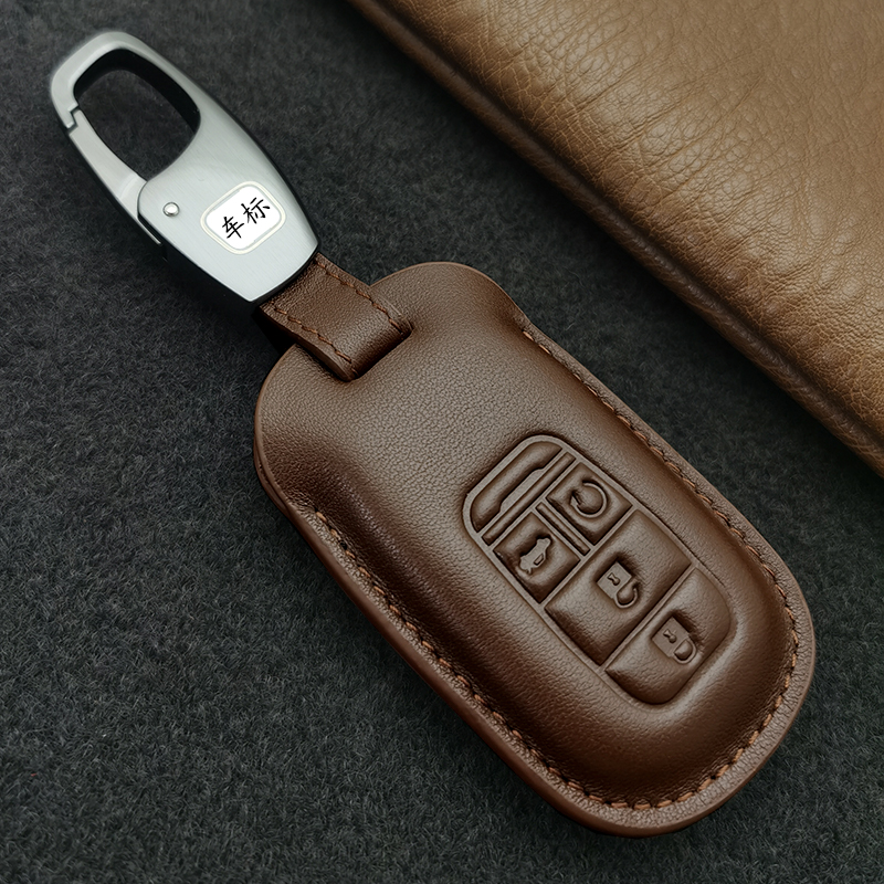 适用于本田24款本田奥德赛艾力绅型格雅阁/思域皓影CRV真皮钥匙套