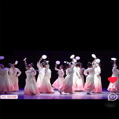 儿童古典舞新款演出服梦华录同款汉服宋朝清庭云月长袖江南舞韵