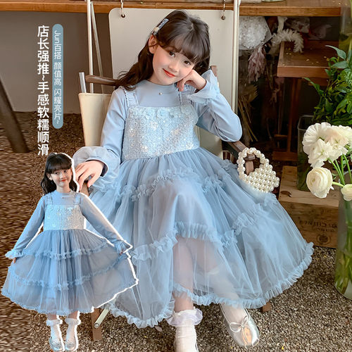 女童连衣裙春装2026新款洋气裙子