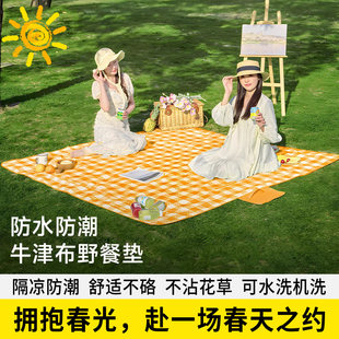 野餐垫便携春游必备神器防水防潮野餐毯护外地垫野炊踏青野餐布C