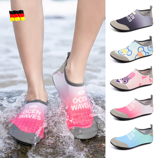 女士沙滩鞋外穿不累脚沙滩袜男款海边可下水浮潜水袜鞋速干防割XM