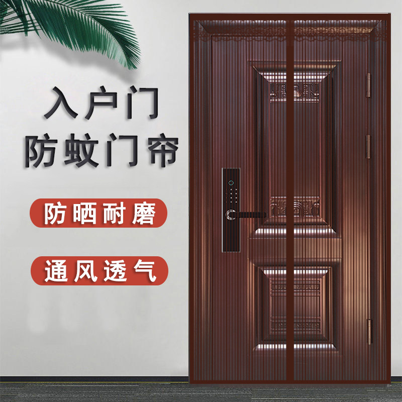 F入户门口车库防盗门防蚊门帘2023新款房间纱门防蚊帘防苍蝇对吸