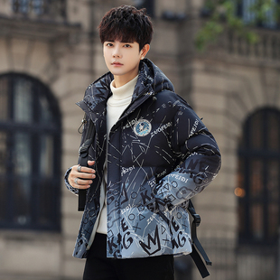 13青少年短款 棉袄 羽绒棉衣服12岁男孩初中学生加厚外套15大童冬装