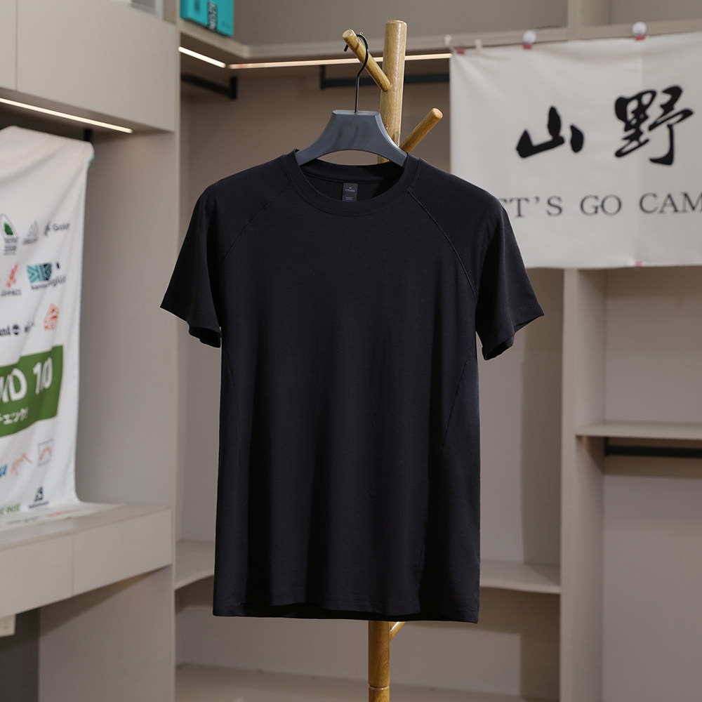 Italy High-End Luxury Goods! Cool Lyocell Tencel Wool! Men's Summer Lightweight, Quick-Drying, Breathable Short-Sleeve T-Shirt