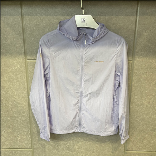 T222585237Cantorp肯拓普2025春夏正品户外女式皮肤衣连帽防晒服