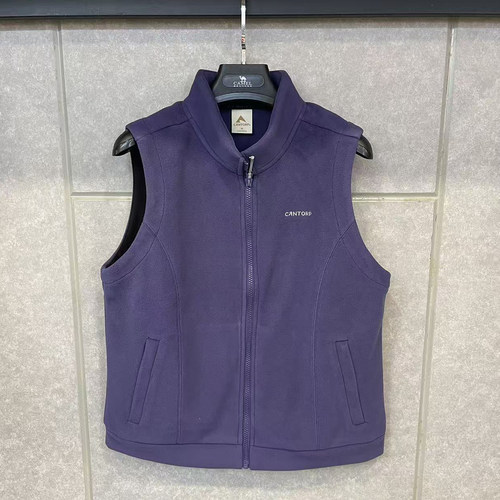 C232684967Cantorp肯拓普2026秋冬正品户外女式抓绒马甲防风保暖
