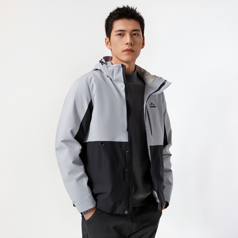 C242494050秋冬正品Cantorp肯拓普户外男摇粒两件套冲锋衣三合一