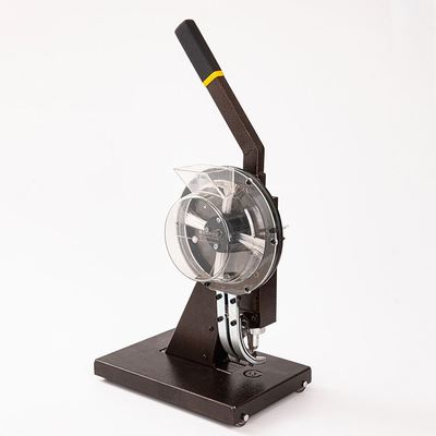 半自动无环打扣气眼机手摇灯箱布展帆布喷绘广告布轨道下扣钉扣机