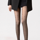 袜性感薄款 韩版 名媛黑丝蝴蝶爱心圆点连裤 白色jk丝袜御姐甜美自拍