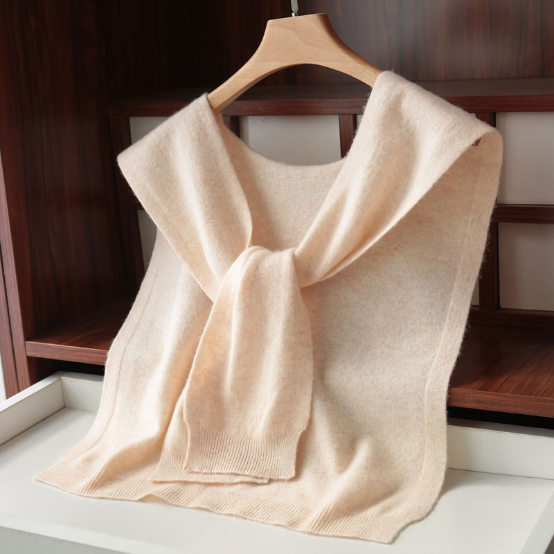 斗篷小披肩围巾两用外套女时尚洋气2025春秋衬衫外搭毛针织衫上衣