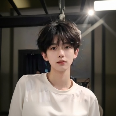 微分碎盖全头套黑色日常假发男