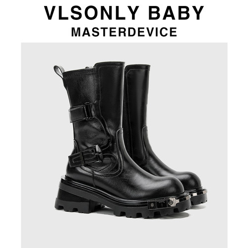 2025年秋冬新款圆头马丁靴女