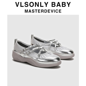 银河芭蕾董洁同款鞋女2026内增高软底蝴蝶结运动真皮玛丽珍单鞋女