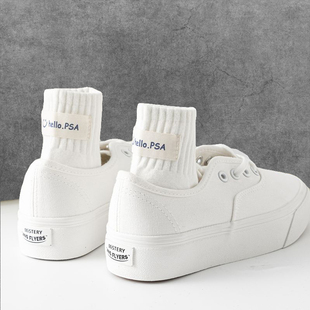 白色袜子男女潮流棉中筒潮牌短筒吸汗夏季 薄笑脸卡通可爱情侣中腰