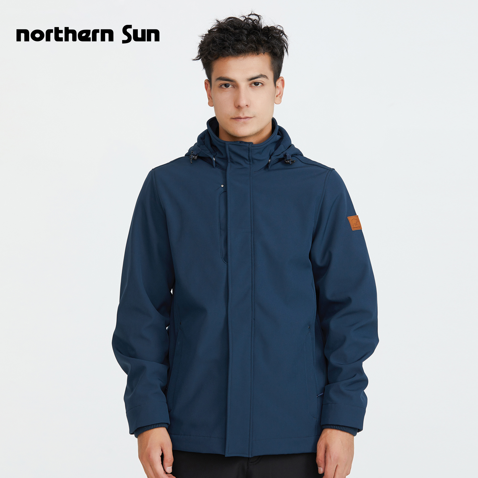 诺思山防泼水透气抓绒秋冬外套