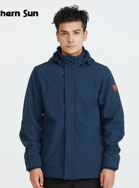 加拿大诺思山户外休闲秋冬男女软壳风衣透气防泼水外套0407抓绒