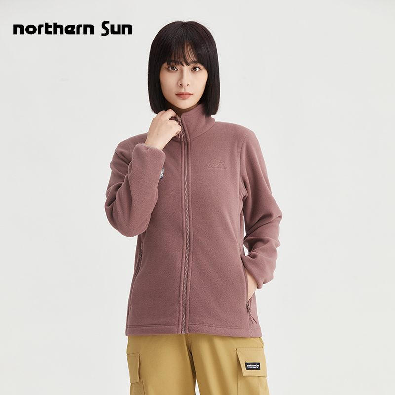 诺思山抗静电抗起球抓绒开衫