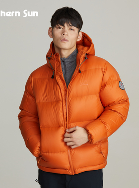诺思山户外休闲加厚泡芙羽绒服男女白鸭绒防风雪极寒保暖外套1561