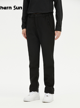 诺思山户外女士秋冬加厚保暖加绒软壳长裤绒里防风7728/8776/9786