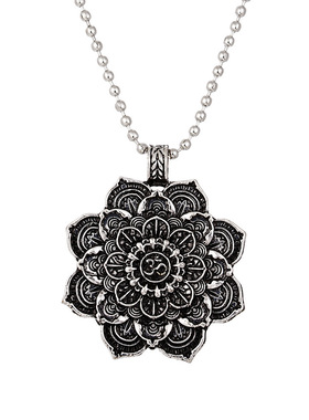 欧美新款饰品 朗弘精神项链 瑜伽首饰曼荼罗吊坠