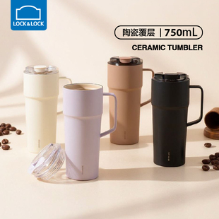 乐扣乐扣保温杯保冷水杯女高颜值陶瓷覆层内胆杯子2025新款不锈钢