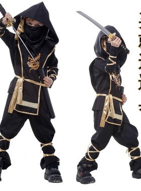 男童忍者服幻影武士装扮隐身衣