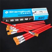 上海油画笔红杆尼龙毛丙烯画笔笔漆刷生花油漆笔排笔毛刷软毛胶水