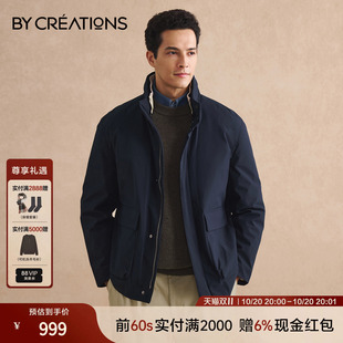 柏品柳桥90%白鹅绒立领羽绒服男士防泼水老钱风飞行员夹克冬外套