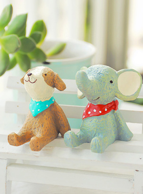 仰望树脂仰望星空树脂小动物摆件