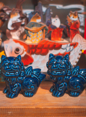 陶瓷保平安复古桌面摆件